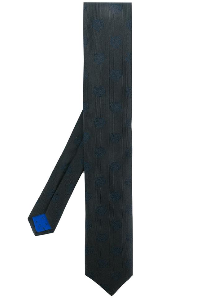 Kenzo Tiger Motif Tie - Black