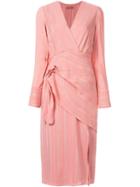 Altuzarra Lame Wrap Dress - Pink