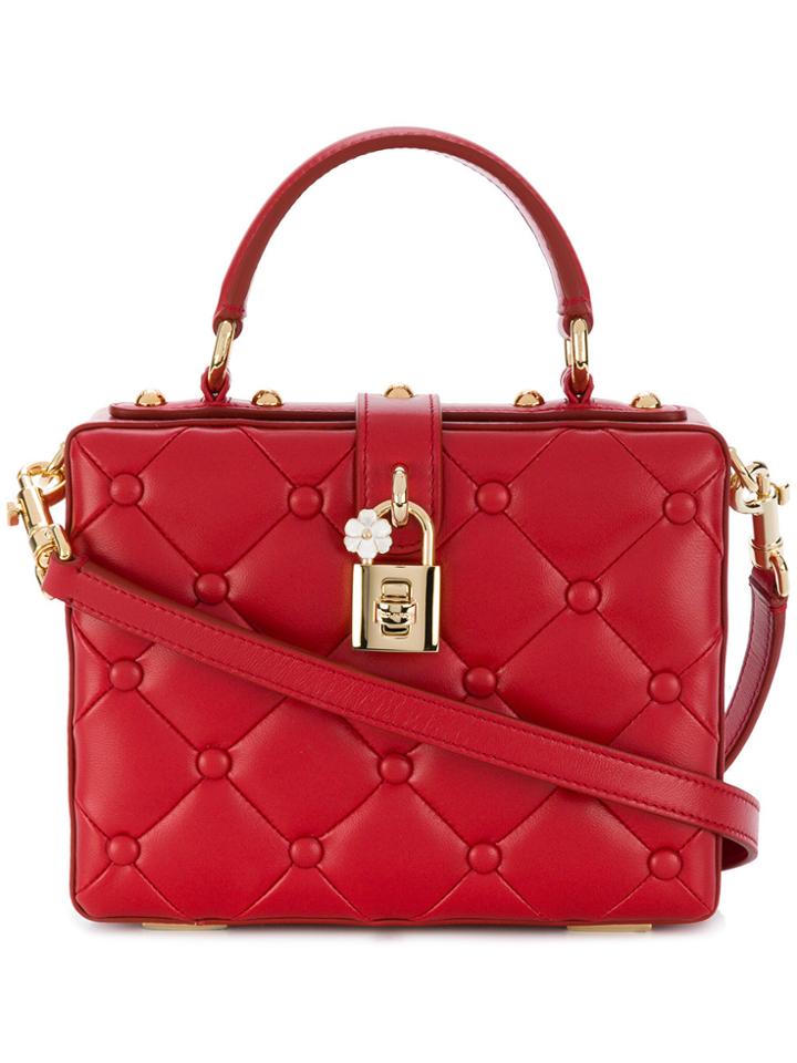 Dolce & Gabbana Dolce Box Shoulder Bag - Red