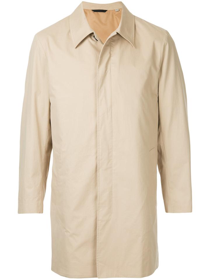 Gieves & Hawkes Fitted Trench Coat - Brown