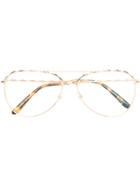 Elie Saab Aviator Shaped Glasses - Metallic