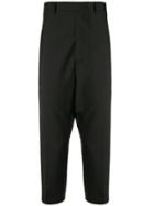 Rick Owens High-rise Cropped Trousers - Black