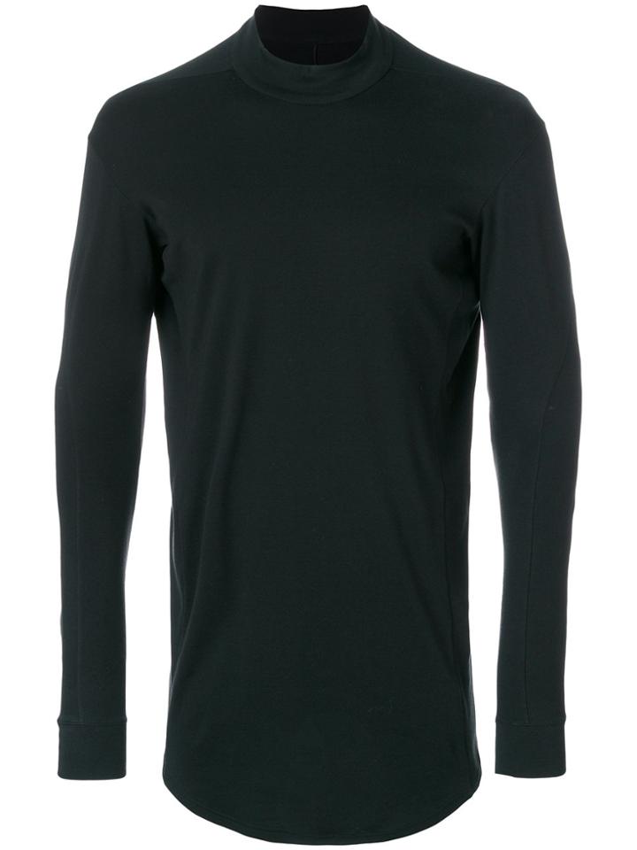 Devoa Long Sleeve Oversized T-shirt - Black