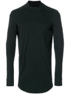 Devoa Long Sleeve Oversized T-shirt - Black