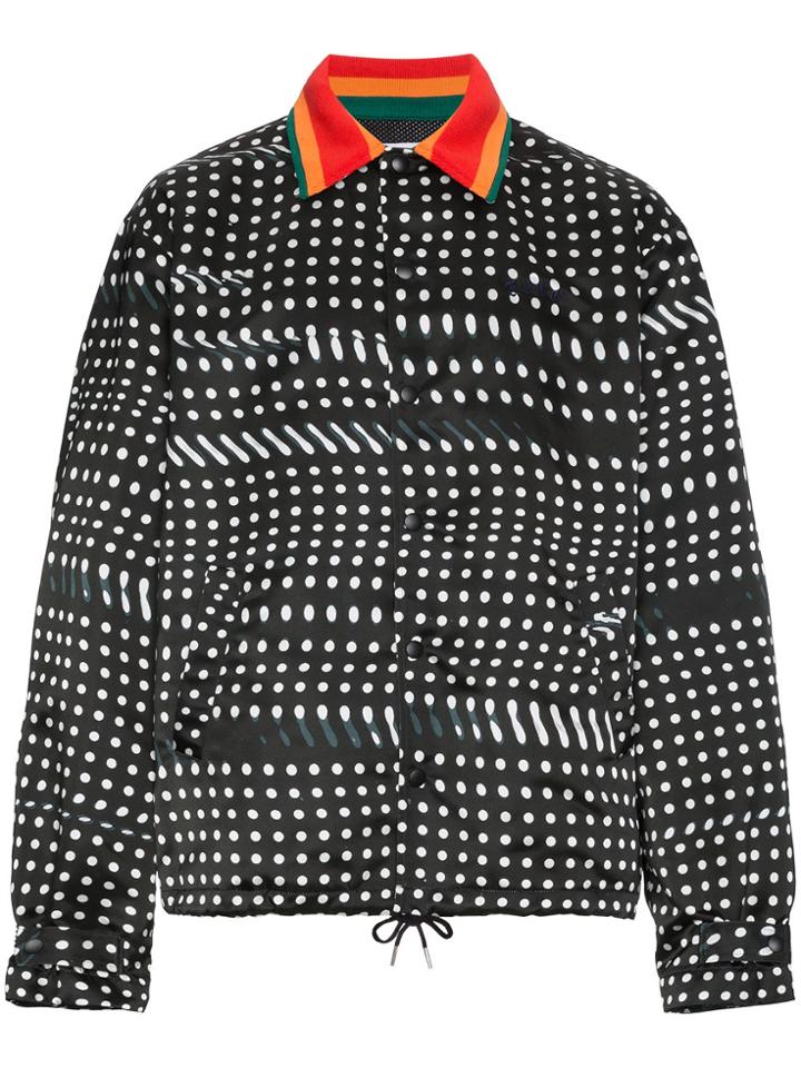 Facetasm Wool Blend Jacket With Dots - Black