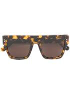 Stella Mccartney Eyewear Tortoiseshell Square Frame Sunglasses - Brown