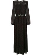 Michael Michael Kors Long-sleeved Star Print Dress - Black