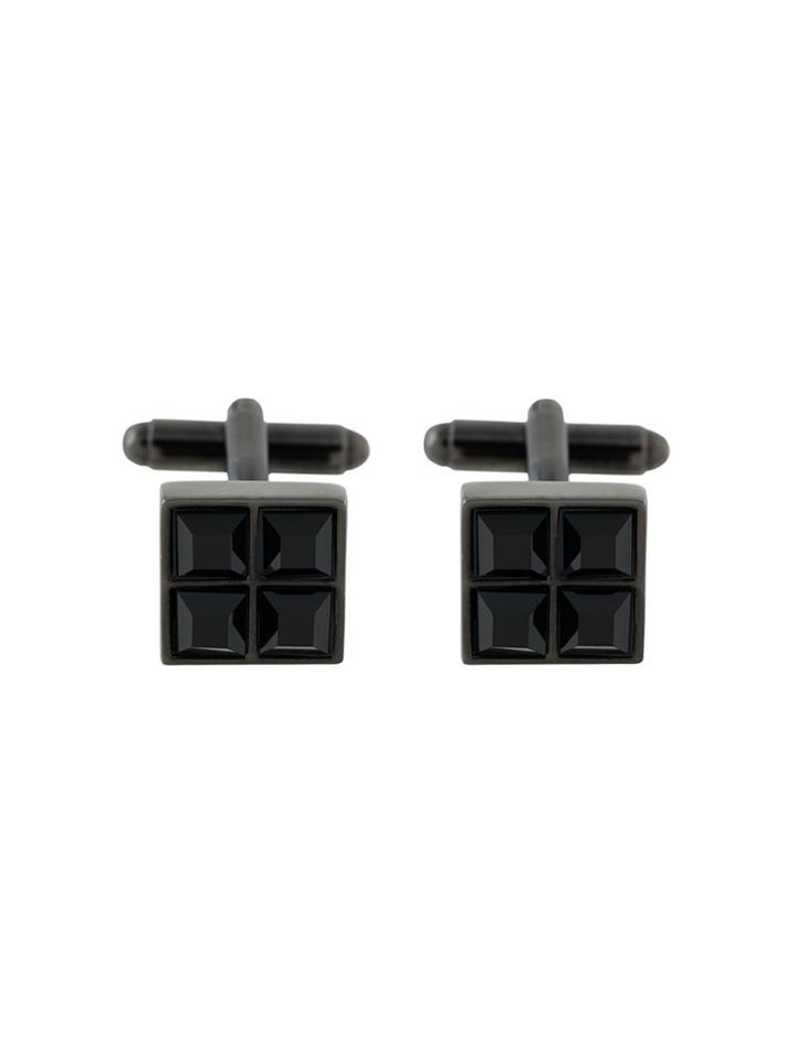 Dsquared2 Square Crystal-embellished Cufflinks - Black