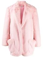 Natasha Zinko Oversized Faux Fur Coat - Pink