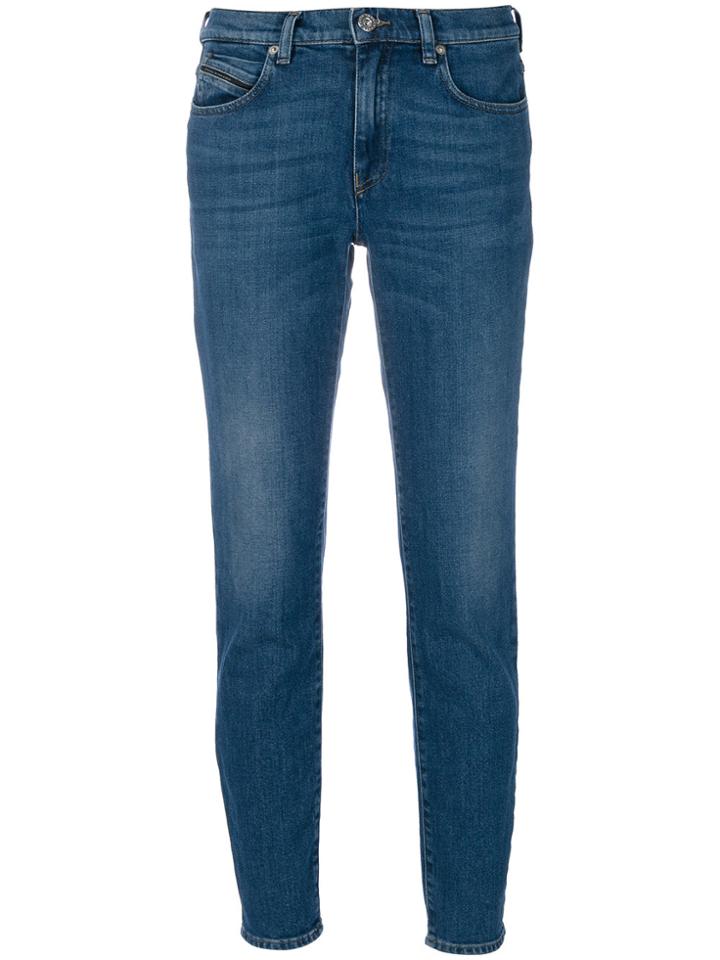Diesel Black Gold Type Cropped Jeans - Blue