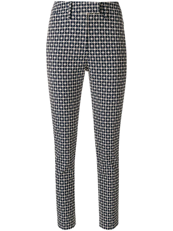 Dondup Cropped Patterned Trousers - Multicolour