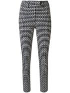 Dondup Cropped Patterned Trousers - Multicolour