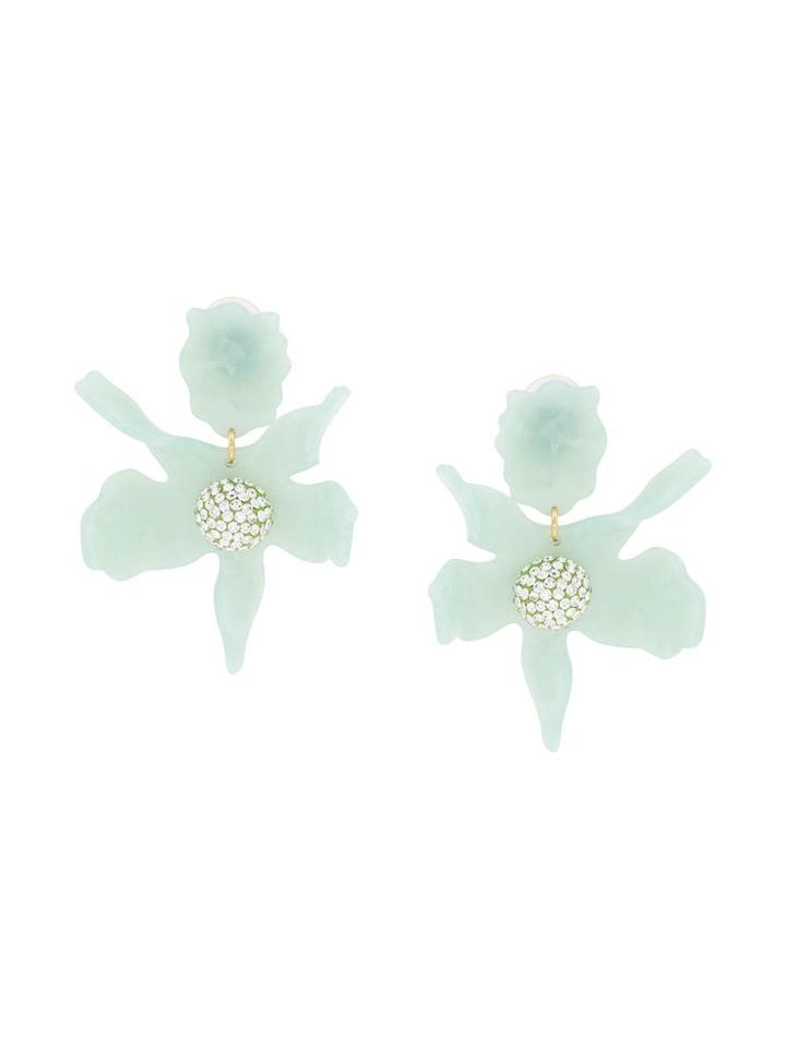 Lele Sadoughi Lily Flower Swing Earrings - Blue