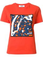 Msgm Abstract Square Print T-shirt