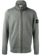 Stone Island Zipped Jumper, Men's, Size: Medium, Green, Polyamide/wool