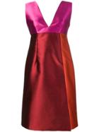 Gianluca Capannolo Colour Block Metallic Dress - Orange