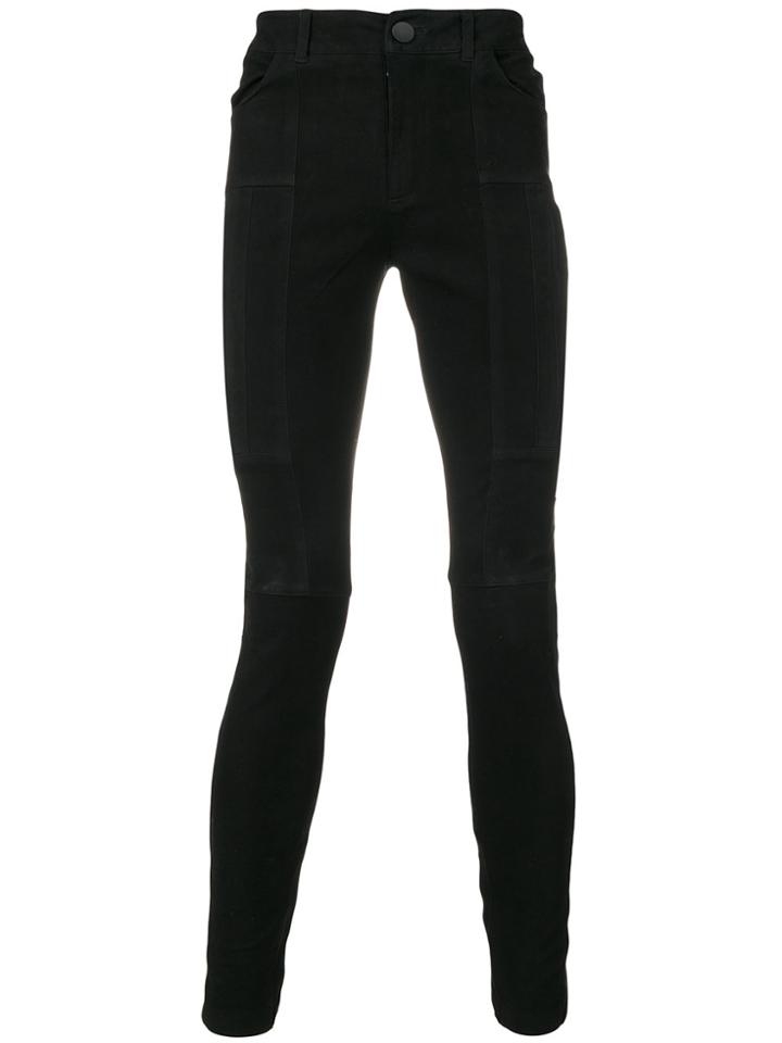Forcerepublik Fitted Biker Trousers - Black