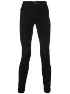 Forcerepublik Fitted Biker Trousers - Black