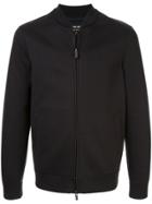 Giorgio Armani Jersey Bomber Jacket - Blue