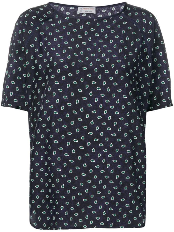 Alberto Biani Paisley Printed T-shirt - Blue