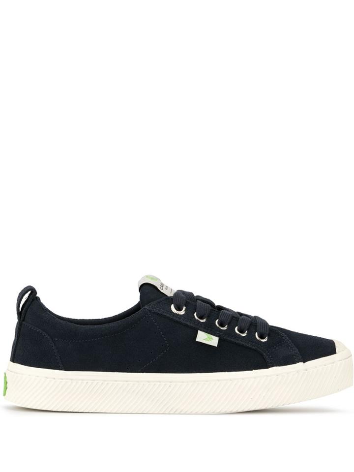 Cariuma Oca Low Navy Suede Sneakers - Blue