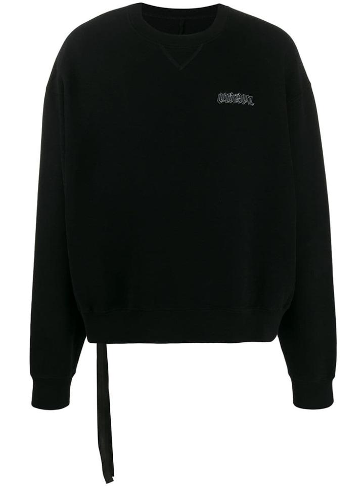 Unravel Project Printed Logo Sweatshirt - Black