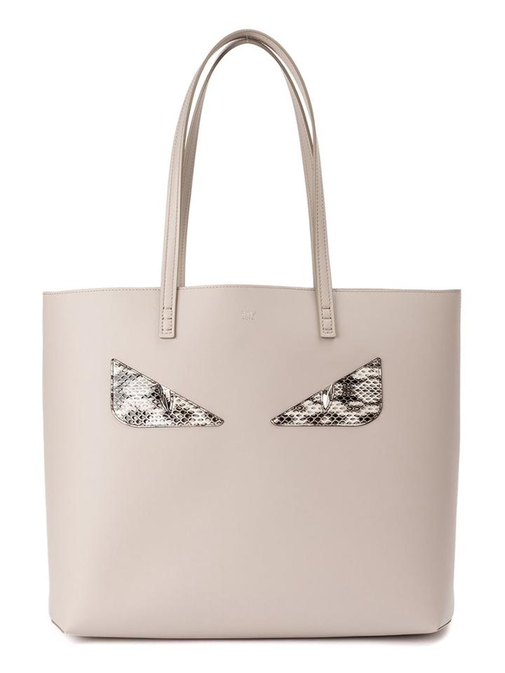 Fendi Bag Bugs Shopper Tote, Women's, Grey