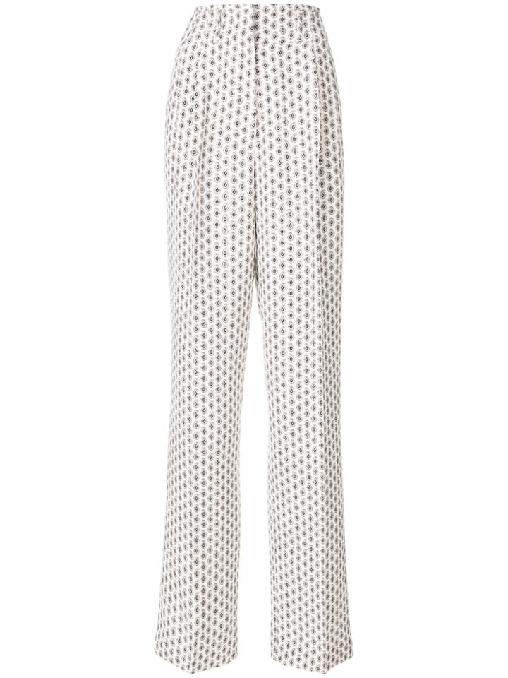 Etro Paisley Print High-waisted Trousers - Nude & Neutrals