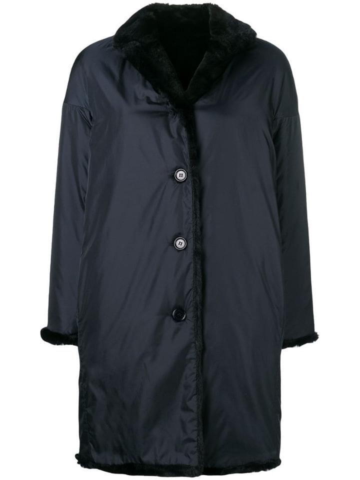 Aspesi Buttoned Coat - Blue