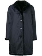 Aspesi Buttoned Coat - Blue