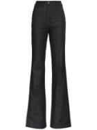 A Plan Application High Waisted Flared Jeans - Blue
