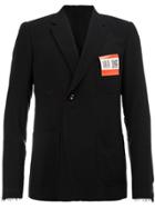 Maison Mihara Yasuhiro Tag Detail Blazer - Black