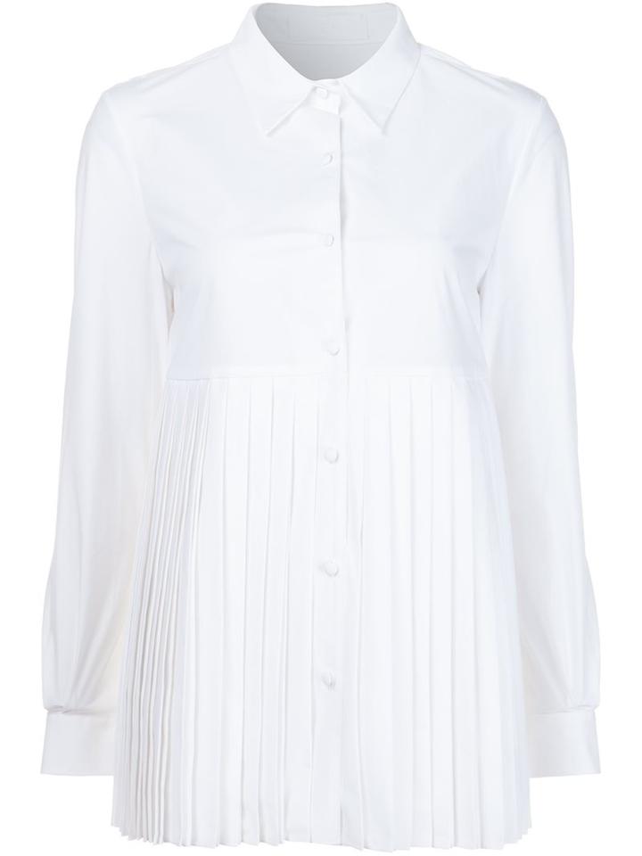 Co 'sun Pleat' Shirt, Women's, Size: Large, White, Cotton