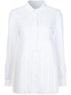 Co 'sun Pleat' Shirt, Women's, Size: Large, White, Cotton