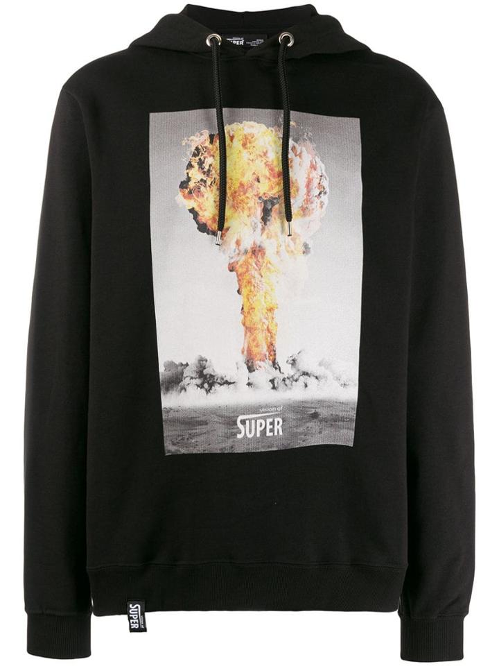 Vision Of Super Printed Hoodie - Black