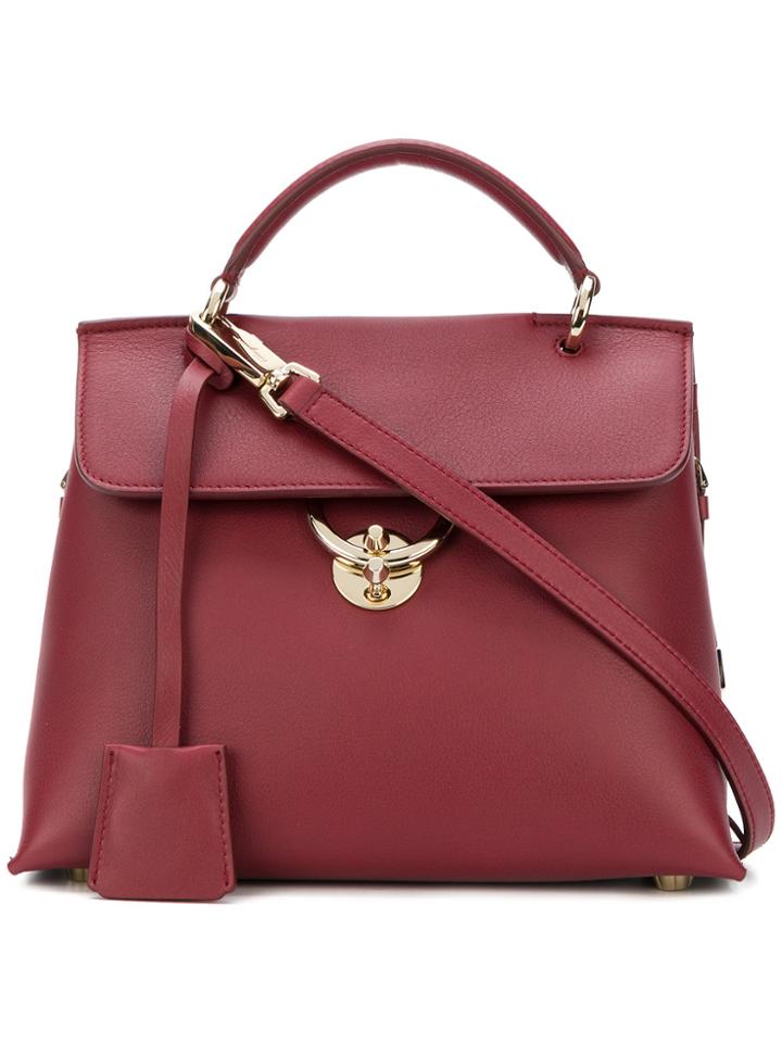 Salvatore Ferragamo Flap Shoulder Bag - Red