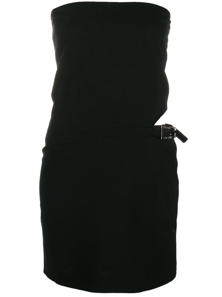 Gucci Vintage Strapless Fitted Mini Dress - Black