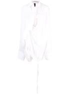 Vera Wang Draped Kimono Top - White