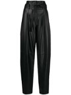 Wandering Loose-fit High-waisted Trousers - Black
