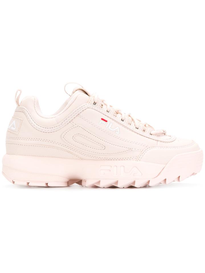 Fila Logo Sneakers - Pink & Purple
