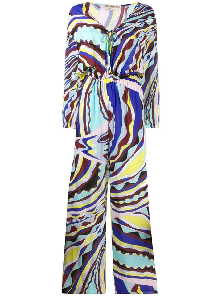 Emilio Pucci V-neck Jumpsuit - Pink