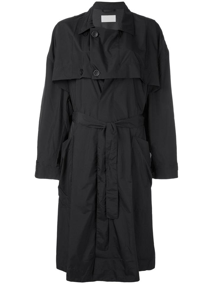 Reality Studio - Hooge Loose-fit Coat - Women - Polyamide/polyester/polyurethane - M, Black, Polyamide/polyester/polyurethane