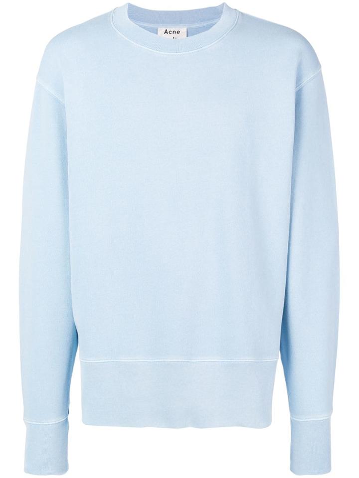 Acne Studios Faise Crew Neck Sweatshirt - Blue