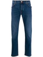 Hand Picked Straight Leg Denim Jeans - Blue