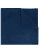 Kenzo 'mini Tiger' Knit Scarf, Adult Unisex, Blue, Wool
