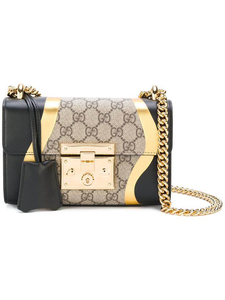 Gucci - Padlock Gg Supreme Shoulder Bag - Women - Calf Leather/metal - One Size, Black, Calf Leather/metal