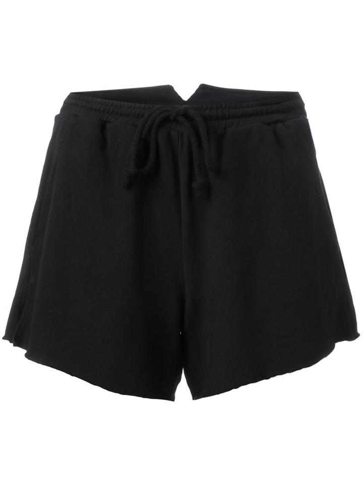 Lost & Found Rooms Drawstring Shorts, Women's, Size: Medium, Black, Cotton