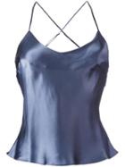 Gilda & Pearl 'hour Before Dawn' Camisole, Women's, Size: Large, Blue, Silk/nylon/polyethylene/rayon