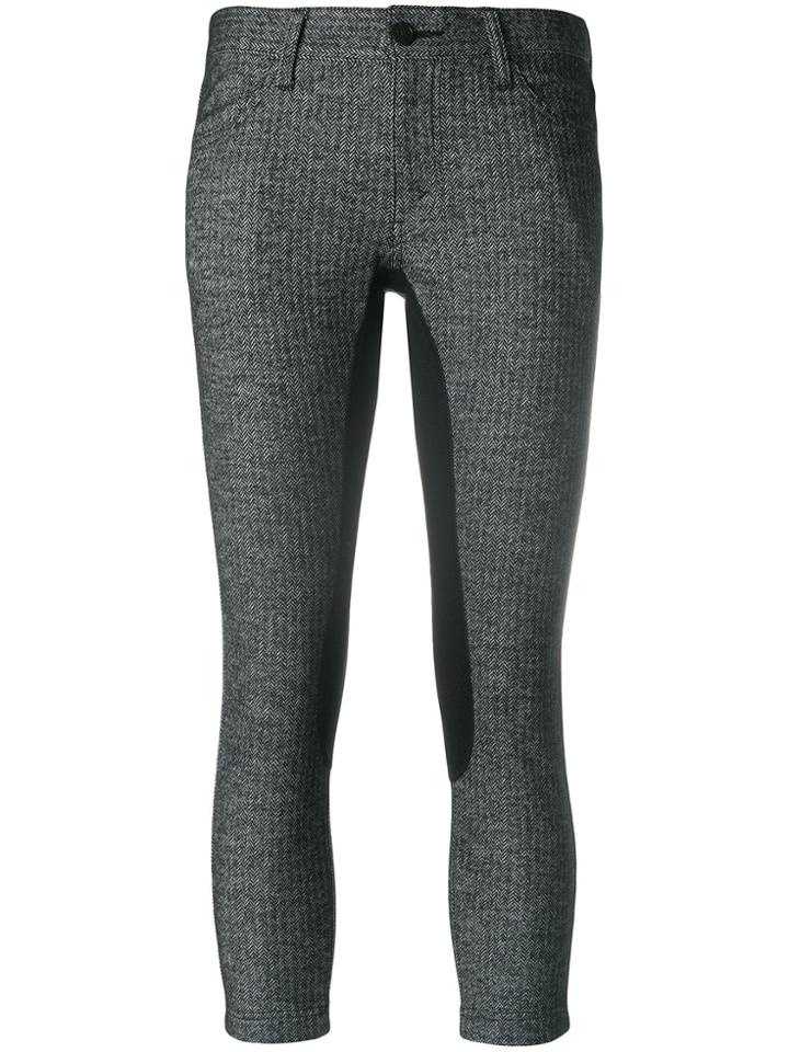 Junya Watanabe Comme Des Garçons Panelled Cropped Trousers - Black