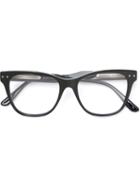 Bottega Veneta Square Frame Glasses, Black, Acetate/rubber